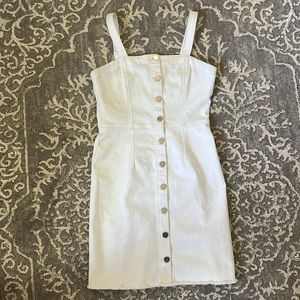 White jean dress